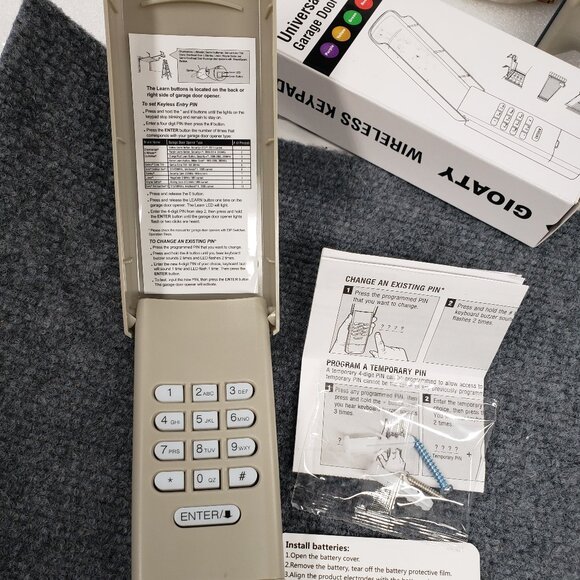 Garage Door Keyless Keypad Entry Opener 877LM 877Max For Liftmaster Craftsman - Picture 1 of 7